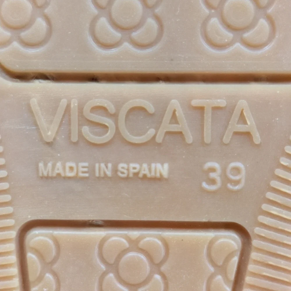Viscata Barceloneta Canvas Espadrille Flats Striped Size 39